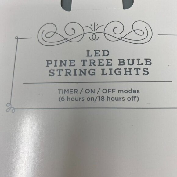 Target 7' Pine Tree Bulb 15 LED Battery Operated String Light Wondershop™ - Picture 7 of 7